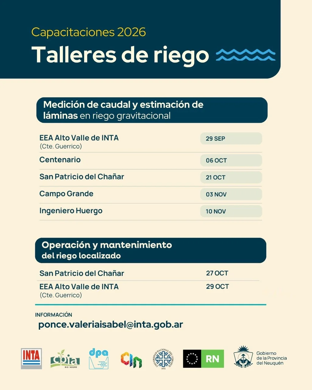 Talleres de Riego