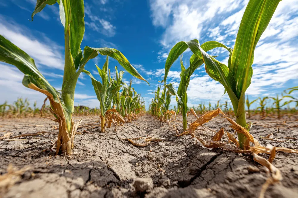 Maiz con estres climatico